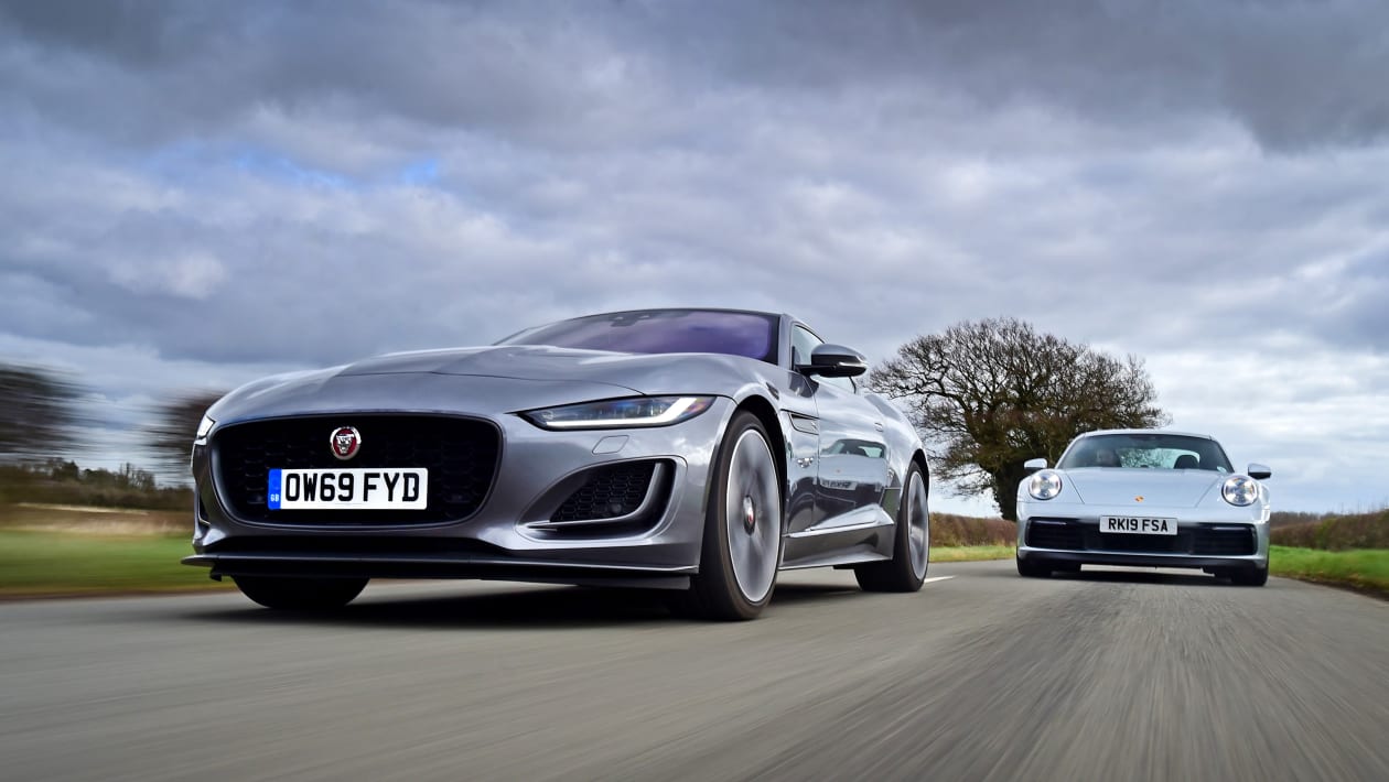 Jaguar F Type vs Porsche 911 Auto Express